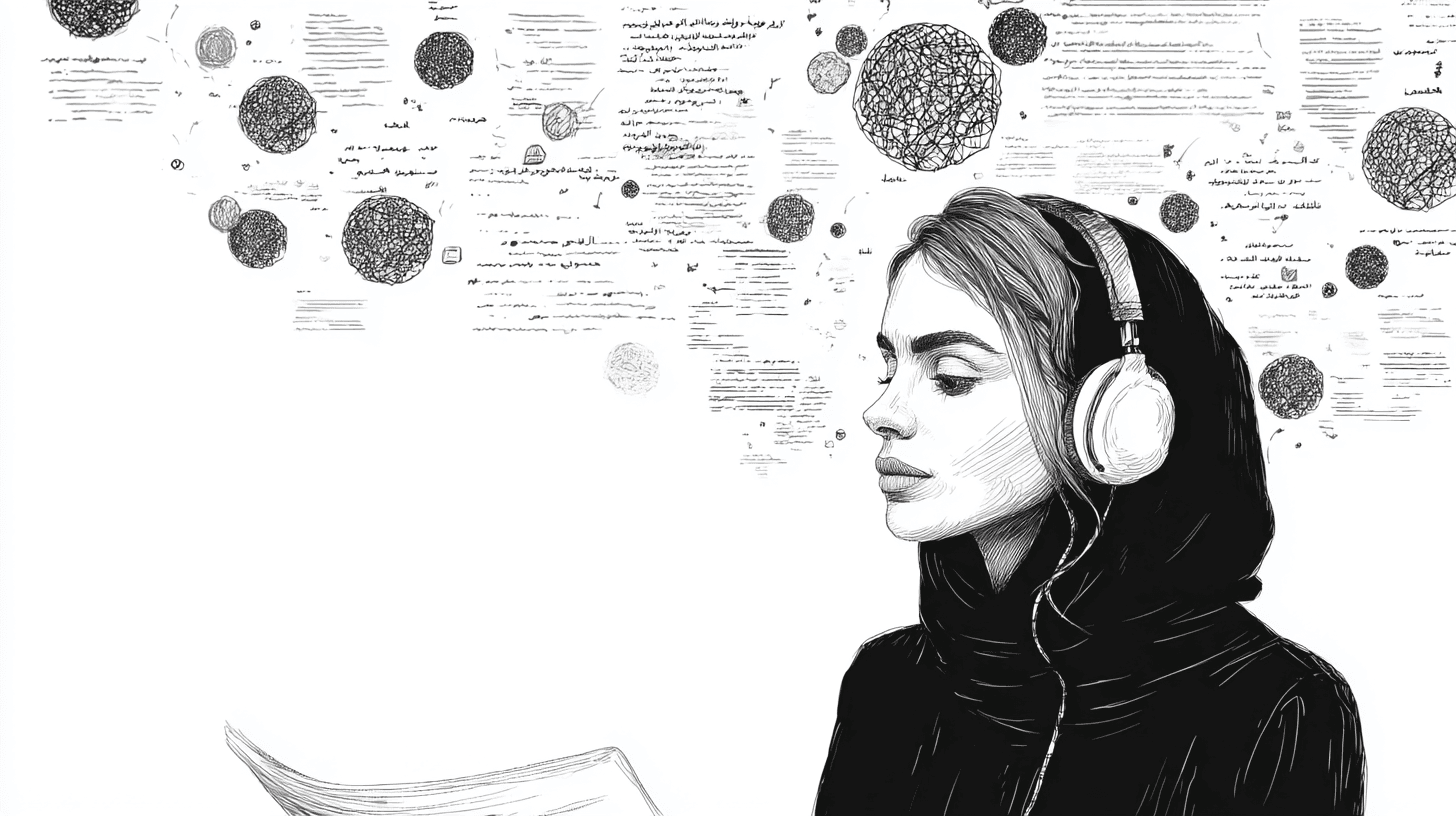 Speech & Document Intelligence grayscale magnified